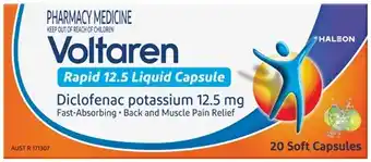 Discount Drug Stores Voltaren Rapid 12.5mg 20 Liquid Capsules offer