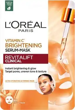 Discount Drug Stores L’Oréal Paris Vitamin C Brightening Serum Sheet Mask offer