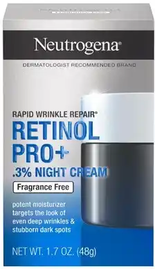 Discount Drug Stores Neutrogena Rapid Wrinkle Repair Retinol Pro+ .3% Night Cream 48g offer