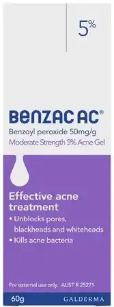 Discount Drug Stores Benzac AC Moderate Strength 5% Acne Gel 60g offer