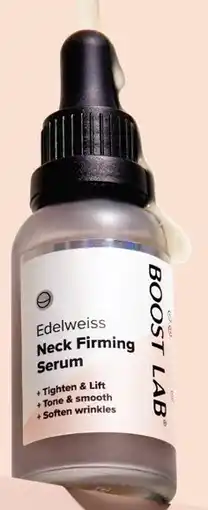 Discount Drug Stores Boost Lab Edelweiss Neck Firming Serum 30ml offer