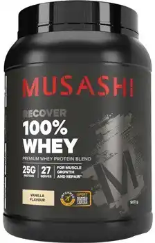 Discount Drug Stores Musashi 100% Whey Vanilla Milkshake Flavour 900g offer