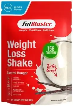 Discount Drug Stores FatBlaster Weight Loss Shake Vanilla Flavour 465g offer
