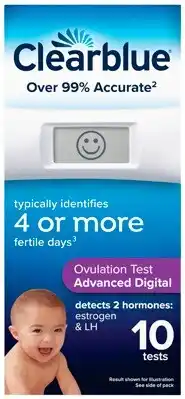 Discount Drug Stores Clearblue Advanced Digital Ovulation Test 10 Pack offer