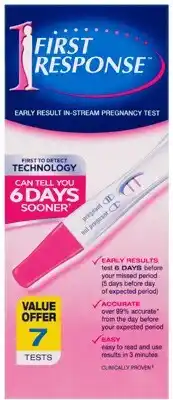 Discount Drug Stores First Response In-Stream Pregnancy Test 7 Pack offer