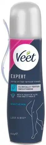 Discount Drug Stores Veet Hair Removal Spray On Cream Sensitive 150g offer