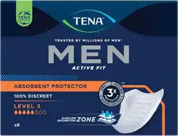 Discount Drug Stores Tena Men Active Fit Absorbent Protector Level 3 Super 8 Pack offer