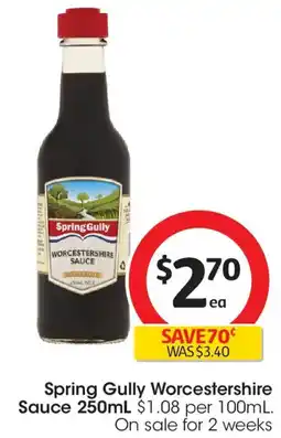 Coles Spring Gully Worcestershire Sauce offer