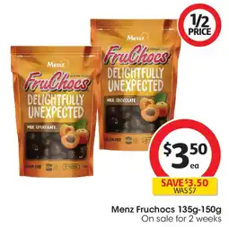 Coles Menz Fruchocs offer