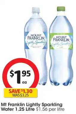 Coles Mt Franklin Lightly Sparkling Water offer