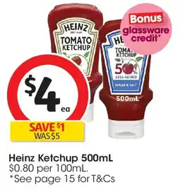 Coles Heinz Ketchup offer