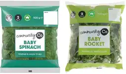 IGA Community Co Baby Rocket or Baby Spinach 100g offer