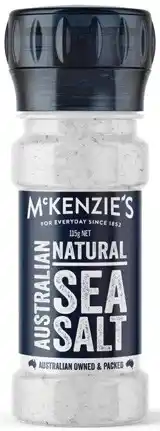 IGA McKenzie’s Australian Natural Sea Salt Grinder 115g offer