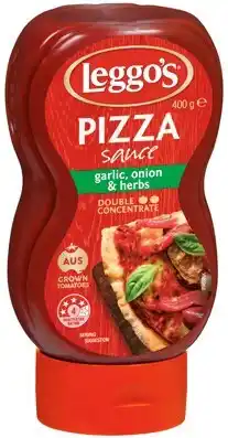 IGA Leggo’s Pizza Sauce with Garlic, Onion & Herbs 400g offer