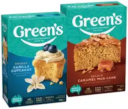 IGA Green’s Deluxe or Gluten Free Baking Mix 380‑630g Selected Varieties offer