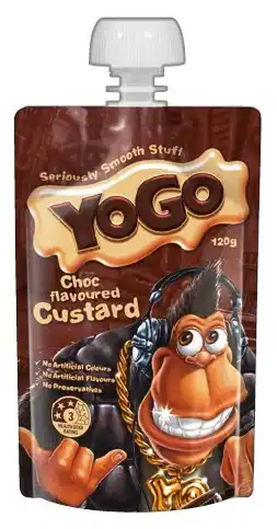 IGA Yogo Chocolate Flavoured Custard 120g offer