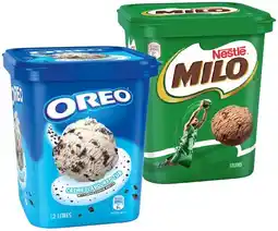 IGA Oreo or Nestlé Milo Ice Cream 1.2 Litre offer