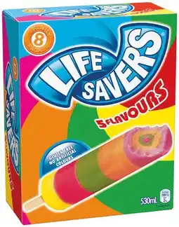 IGA Life Savers Ice Block 8 Pack offer