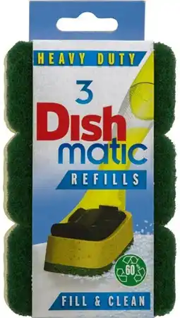 IGA Dishmatic Heavy Duty Sponge Refills 3 Pack offer