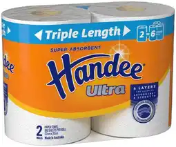 IGA Handee Ultra Triple Length Paper Towel 2 Pack offer