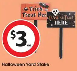 Coles Halloween Yard Stake offer