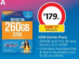 Coles Starter Pack offer