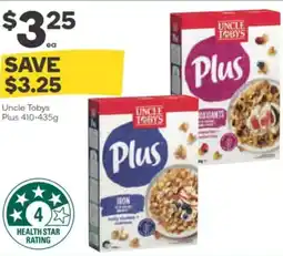 Woolworths Uncle tobys plus offer
