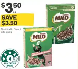 Woolworths Nestlé milo cereal offer