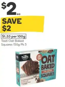 Woolworths Tasti oat baked squares offer