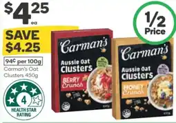 Woolworths Carman's oat clusters offer
