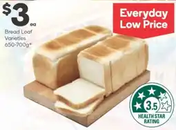 Woolworths Bread loaf varieties offer