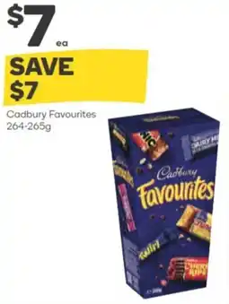 Woolworths Cadbury favourites offer