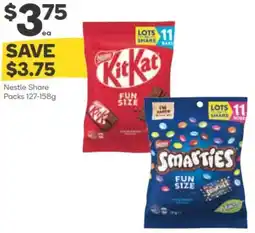 Woolworths Nestle share packs offer