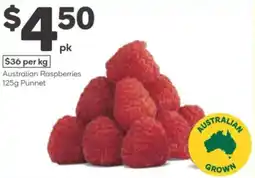 Woolworths Australian raspberries punnet offer