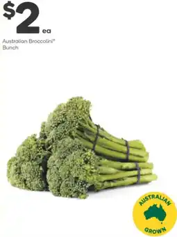 Woolworths Australian broccolini bunch offer