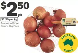 Woolworths Australian brown onions offer