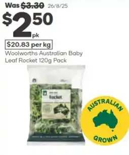 Woolworths Woolworths australian baby leaf rocket offer