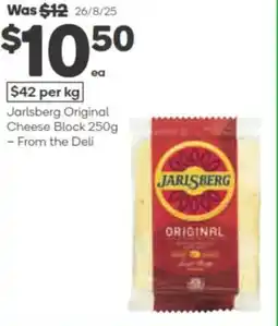 Woolworths Jarlsberg original cheese block offer