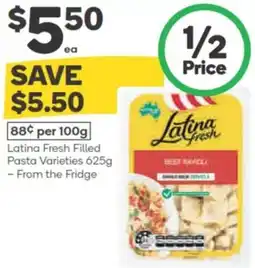 Woolworths Latina fresh filled pasta varieties offer