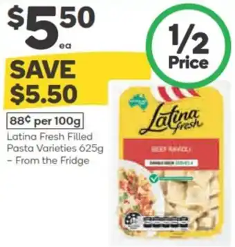 Woolworths Latina fresh filled pasta varieties offer