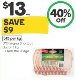 Woolworths D'orsogna shortcut bacon offer