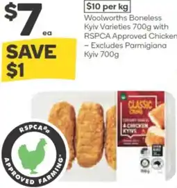 Woolworths Woolworths boneless kyiv varieties offer