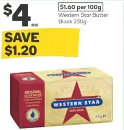 Woolworths Western star butter block offer