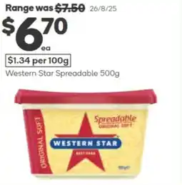 Woolworths Western star spreadable offer