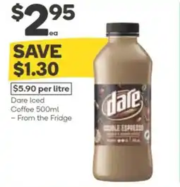 Woolworths Dare iced coffee offer