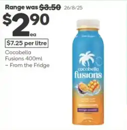 Woolworths Cocobella fusions offer