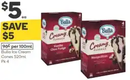 Woolworths Bulla ice cream cones offer