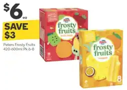 Woolworths Peters frosty fruits offer