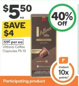 Woolworths Vittoria coffee capsules offer