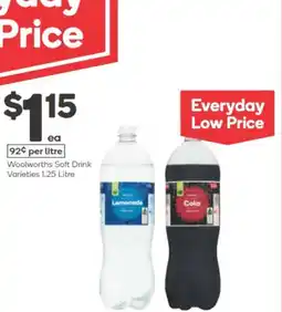 Woolworths Woolworths soft drink varieties offer
